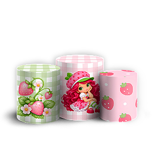 Capas Trio Cilindro Sublimado Veste Fácil - Moranguinho