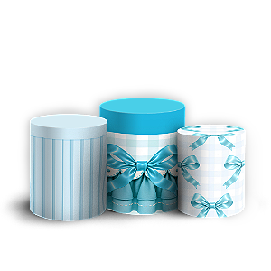 Capas Trio Cilindro Sublimado Veste Fácil - Laço