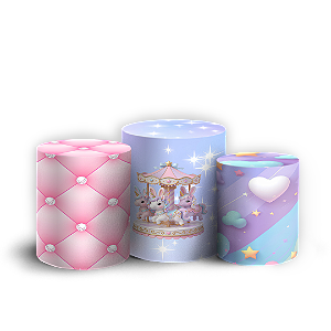 Capas Trio Cilindro Sublimado Veste Fácil - Boneguinha Soninho