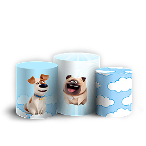 Capas Trio Cilindro Sublimado Veste Fácil - A Vida Secreta dos Animais
