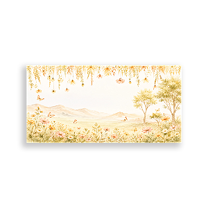 Capa Painel Retangular Sublimado - Jardim Laranja