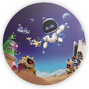 Capa Painel Redondo Sublimado - Astro Bot