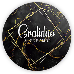 Capa Painel Redondo Sublimado - Gratidão