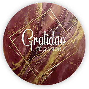 Capa Painel Redondo Sublimado - Gratidão