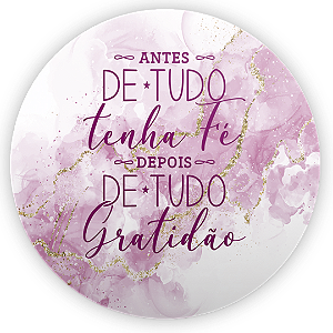 Capa Painel Redondo Sublimado - Gratidão