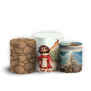 Capas Trio Cilindro Sublimado Veste Fácil - Moisés