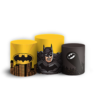 Capas Trio Cilindro Sublimado Veste Fácil - Batman