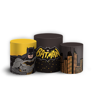 Capas Trio Cilindro Sublimado Veste Fácil - Batman