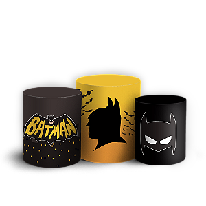Capas Trio Cilindro Sublimado Veste Fácil - Batman