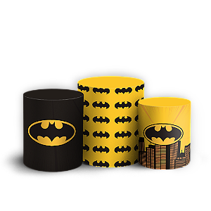 Capas Trio Cilindro Sublimado Veste Fácil - Batman