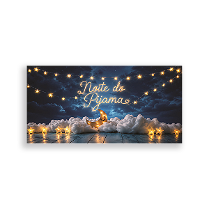 Capa Painel Retangular Sublimado - Noite do Pijama