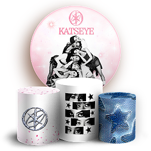 Capas Painel Redondo e Trio Cilindro Sublimado - Katseye