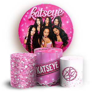 Capas Painel Redondo e Trio Cilindro Sublimado - Katseye