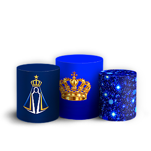 Capas Trio Cilindro Sublimado Veste Fácil - Nossa Senhora Aparecida