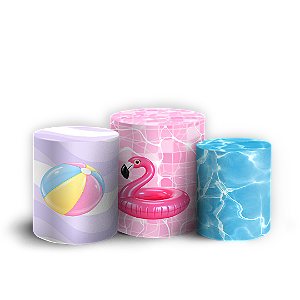 Capas Trio Cilindro Sublimado Veste Fácil - Barbie