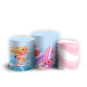 Capas Trio Cilindro Sublimado Veste Fácil - Barbie