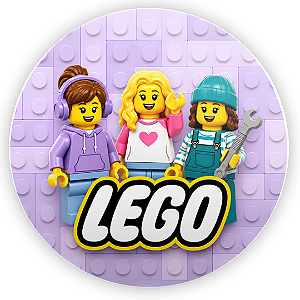 Capa Mini Painel Sublimado - Lego Rosa