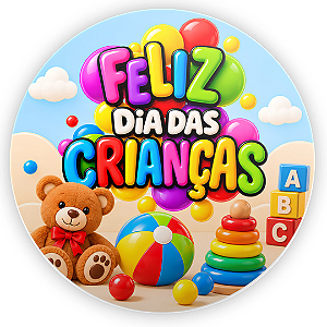 Capa Mini Painel Sublimado - Dia das Crianças