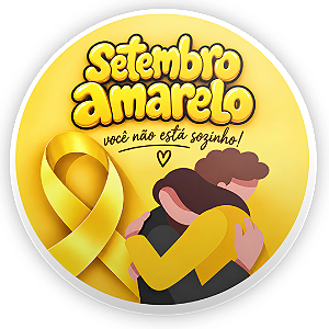 Capa Painel Redondo Sublimado - Setembro Amarelo