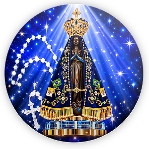 Capa Painel Redondo Sublimado - Nossa Senhora Aparecida