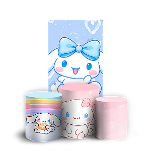 Capas Faixa Lateral e Trio Cilindro Sublimado Veste Fácil - Cinnamoroll