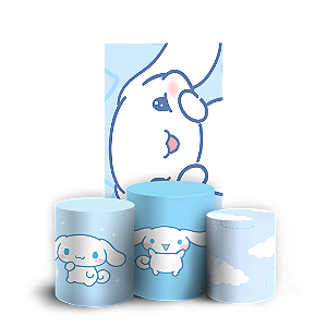 Capas Faixa Lateral e Trio Cilindro Sublimado Veste Fácil - Cinnamoroll