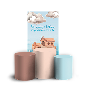 Capas Faixa Lateral e Trio Cilindro Sublimado Veste Fácil - A Arca de Noé