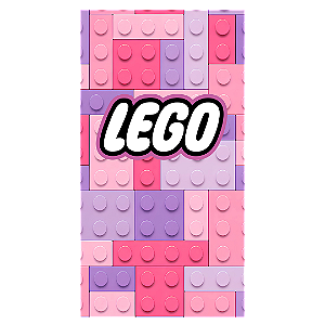 Capa Faixa Lateral Sublimado - Lego Rosa