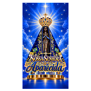 Capa Faixa Lateral Sublimado - Nossa Senhora Aparecida