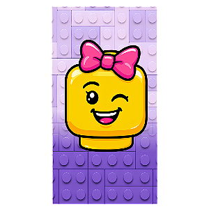 Capa Faixa Lateral Sublimado - Lego Rosa
