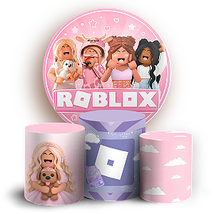 Capas Painel Redondo e Trio Cilindro Sublimado - Roblox