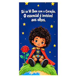 Capa Faixa Lateral Sublimado - Pequeno Príncipe