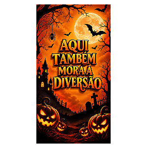 Capa Faixa Lateral Sublimado - Halloween