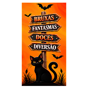 Capa Faixa Lateral Sublimado - Halloween