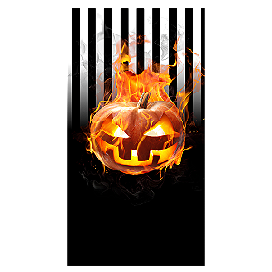 Capa Faixa Lateral Sublimado - Halloween