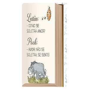 Capa Faixa Lateral Sublimado - Livro Ursinho Pooh