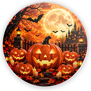 Capa Mini Painel Sublimado - Halloween