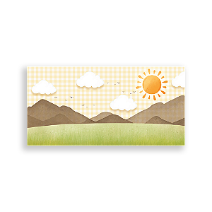 Capa Painel Retangular Sublimado - Paisagem Campo