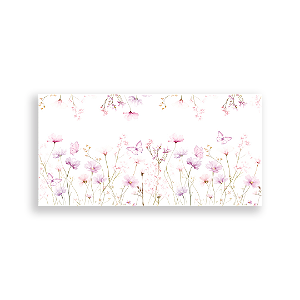 Capa Painel Retangular Sublimado - Flores - Barrado