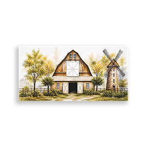 Capa Painel Retangular Sublimado - Fazendinha