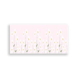 Capa Painel Retangular Sublimado - Margarida Tapete