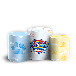 Capas Trio Cilindro Sublimado Veste Fácil - Patrulha Canina