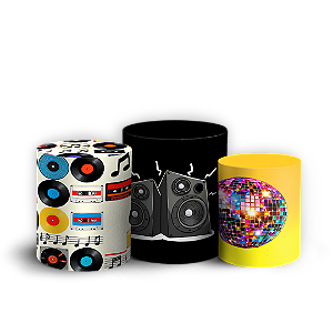 Capas Trio Cilindro Sublimado Veste Fácil - Anos 80