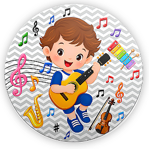 Capa Mini Painel Sublimado - Musical