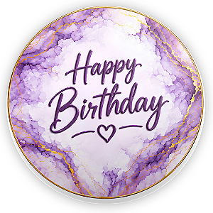 Capa Mini Painel Sublimado - Happy Birthday