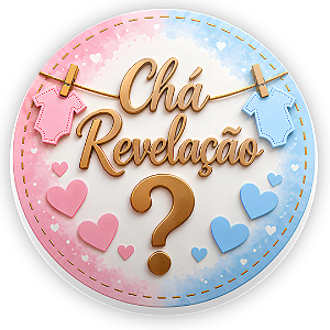 Capa Mini Painel Sublimado - Chá Revelação