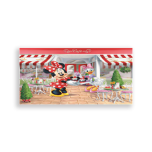 Capa Painel Retangular Sublimado - Minnie Confeitaria