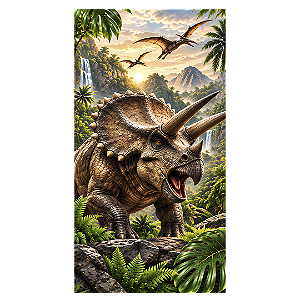 Capa Faixa Lateral Sublimado - Dino Rex
