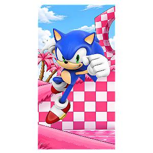 Capa Faixa Lateral Sublimado - Sonic