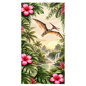Capa Faixa Lateral Sublimado - Dino Rex